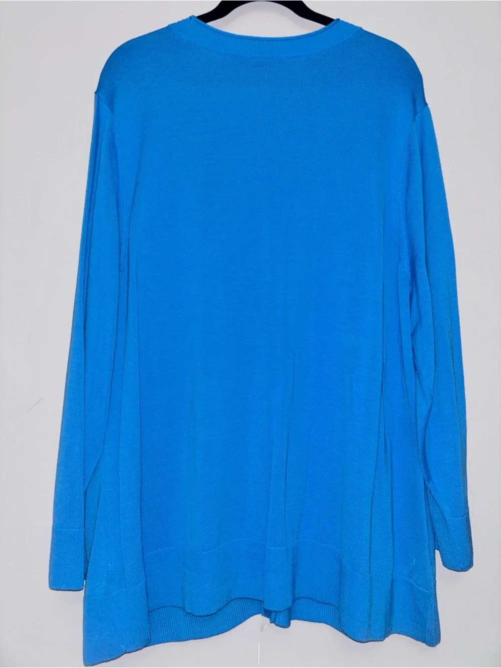 Talbots Bright Blue V-Neck Button Cardigan